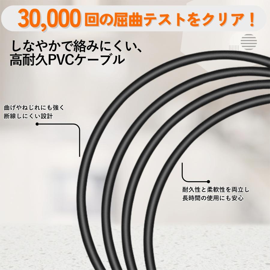 DC電源ケーブル30cm 18AWG DC12V 外径5.5mm×内径2.5mm【オス-出線メス