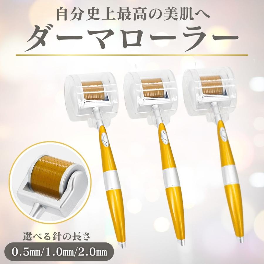 【新品・未使用】ダーマローラー 3本セット 日本メーカー製ダーマローラー【4種類 0.25mm/0.5mm/1.0mm