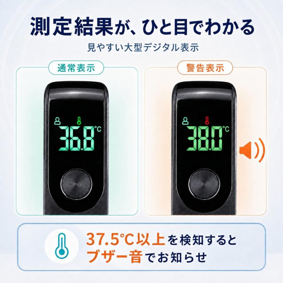 非接触体温計 赤外線体温計 おでこ 額 1秒測定 子供 大人 赤ちゃん