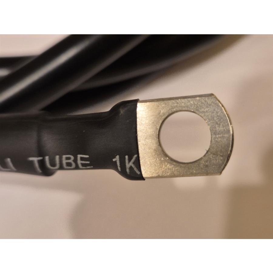 KIV 22SQ 2m 赤黒合計2本 バッテリーインバーター接続ケーブル 4AWG