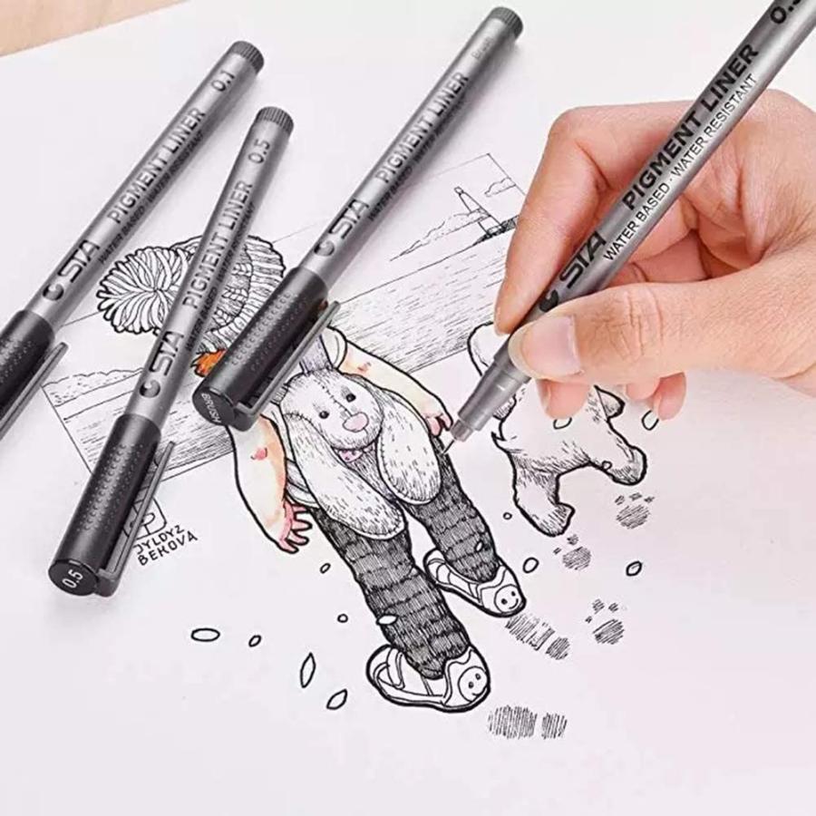 製図ペン 9本セット 漫画用ペン 防水 サインペン ニードルペン 製図ペン 9本セット 漫画用ペン 防水 サインペン ニードルペン