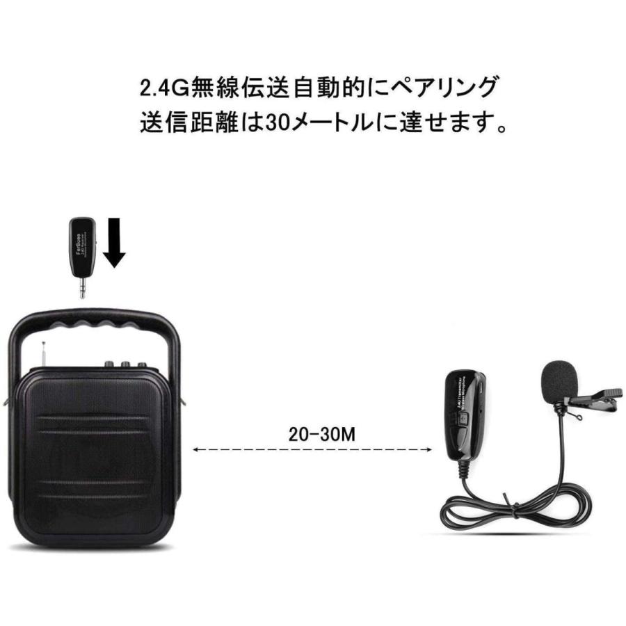 2.4G ワイヤレス マイク ヘッドセット ヘッドセットマイク ロフォン ステージ ポータブル拡声器｜otokurasi｜03