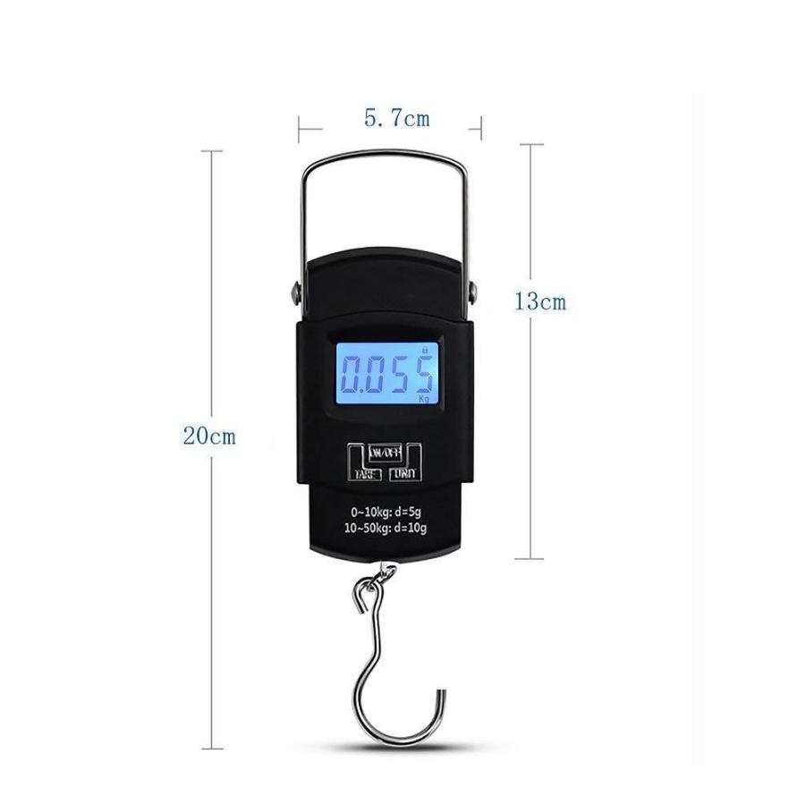 デジタル吊り下げ秤 フィッシングスケール デジタルスケール 携帯式 最大50kg｜otokurasi｜03
