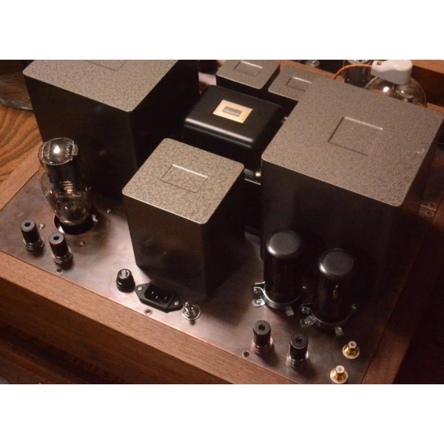真空管アンプ ウッドカーボンデザイン 808/811A SE 真空管アンプ☆ダイナミックバイアスドライブ方式 : 音門