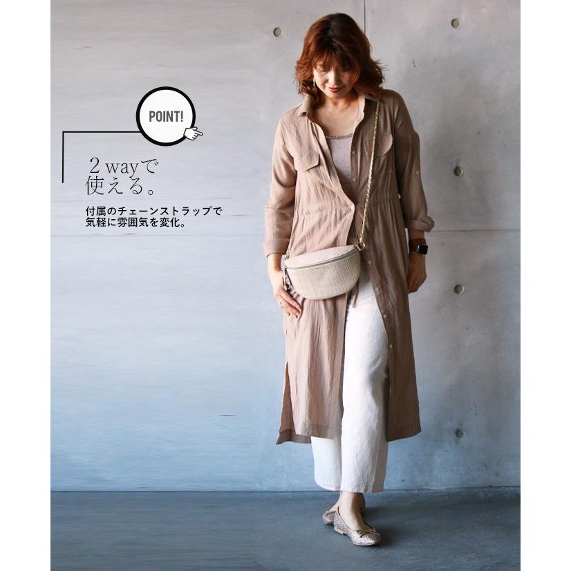 Otona 40代 50代 60代 ボディバッグ ウエストポーチ ショルダー ベージュ 格の違いを見せつける大人のボディバッグ Tko Otona 通販 Yahoo ショッピング