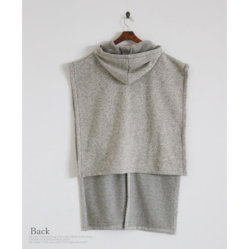 Otona 40代 50代 60代 ベスト 羽織 変形 グレー アレンジでオシャレを極める フード付ベスト Tko Otona 通販 Yahoo ショッピング