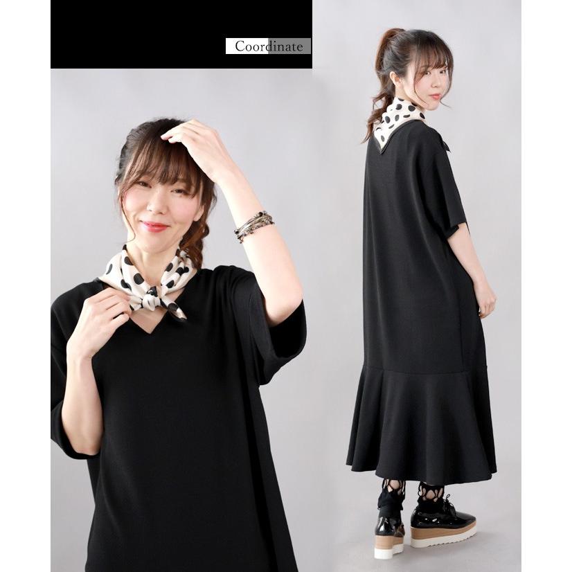 OTONA ワンピース Vネック フレア ひらひら かわいい 上品 OTONA ワンピース Vネック フレア ひらひら かわいい 上品