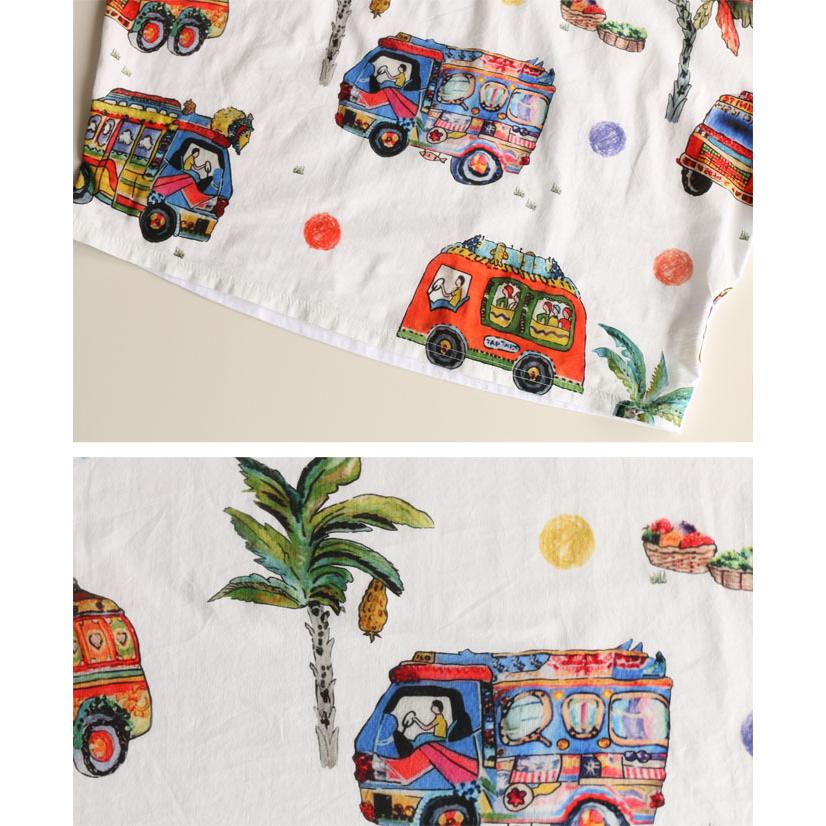 トップス カットソー レディース ホワイト 春 夏 秋 手書き風 柄 カラフル 白を彩るポップなイラスト Otona 40代 50代 60代 半袖 Myleet Com