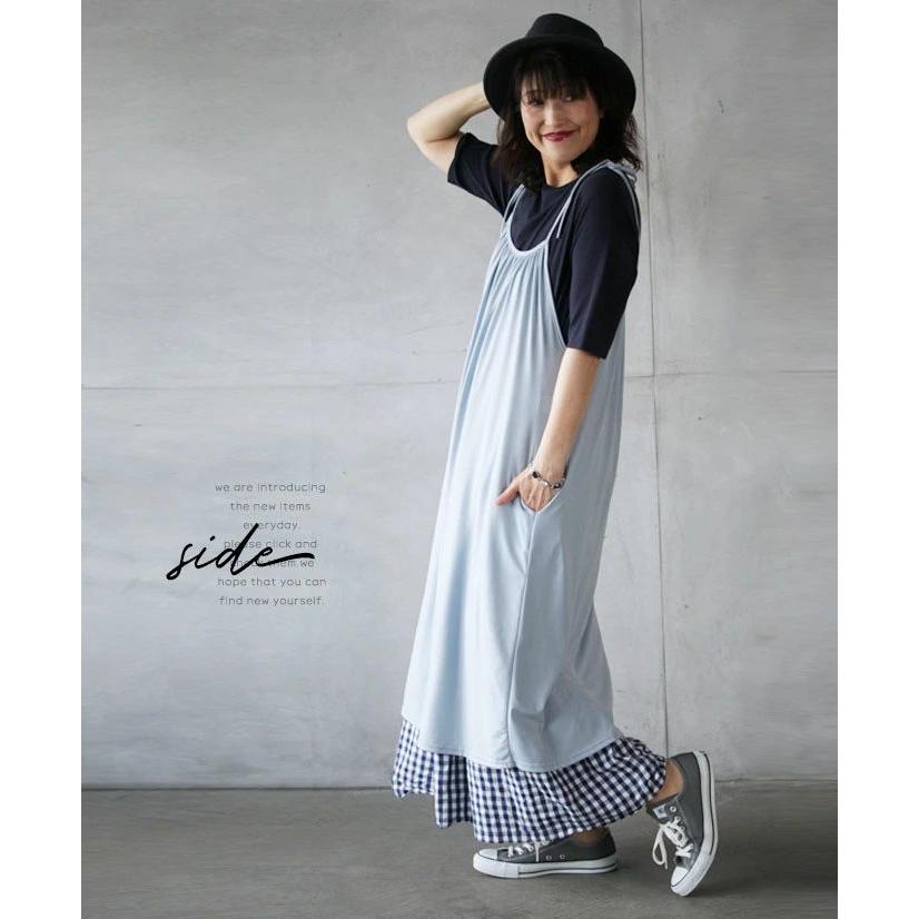 OTONA ワンピース レディース ライトブルー ノースリーブ ロング OTONA ワンピース レディース ライトブルー ノースリーブ ロング