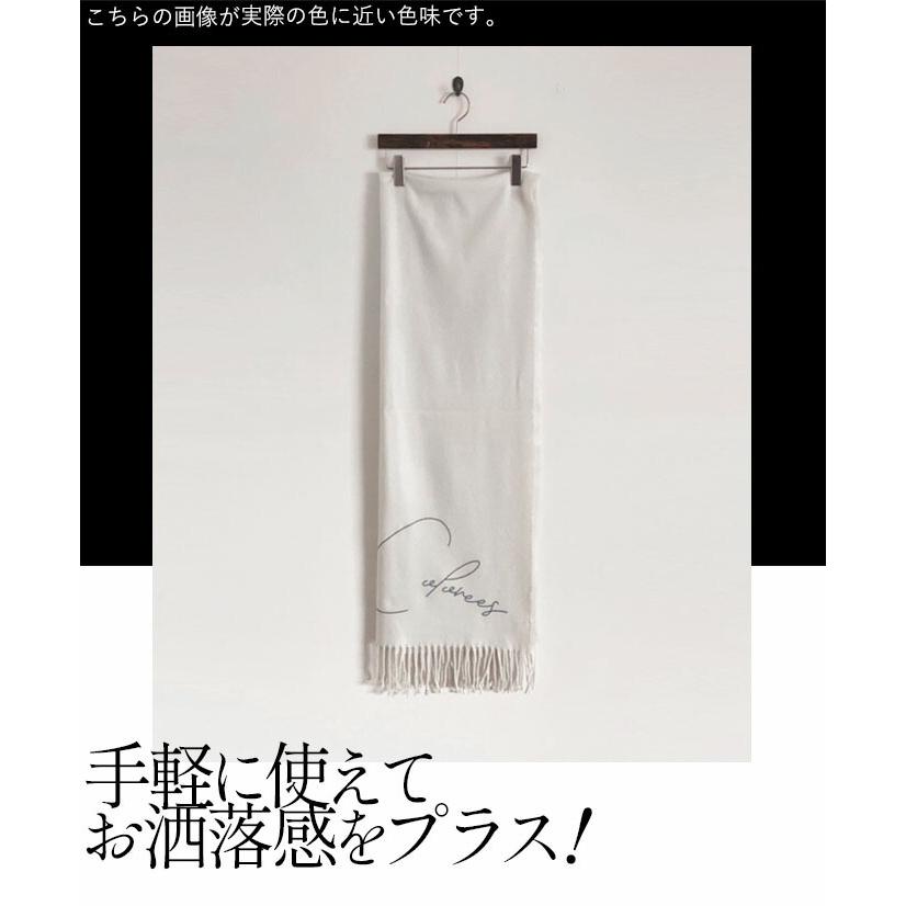 OTONA ストール レディース オフホワイト 薄手 大判 ひざ掛け 女性