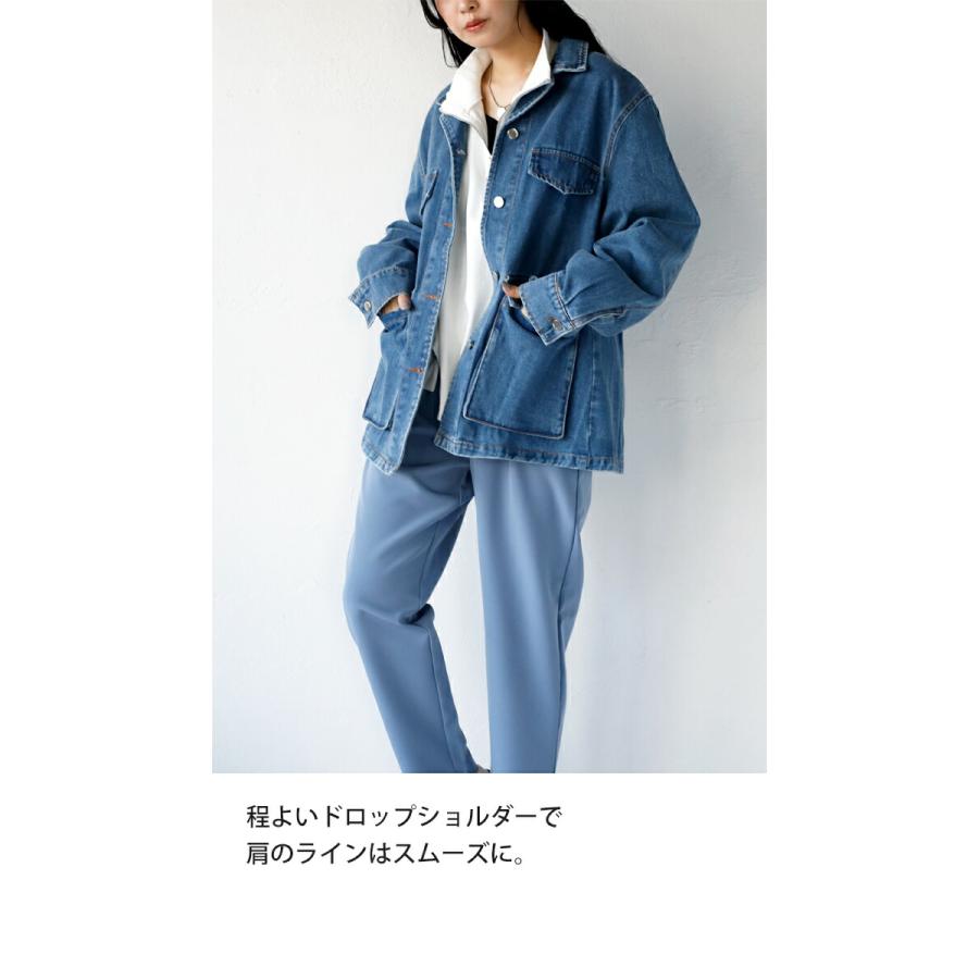 OTONA アウター デニム ジャケット Gジャン レディース ブルー OTONA アウター デニム ジャケット Gジャン レディース ブルー