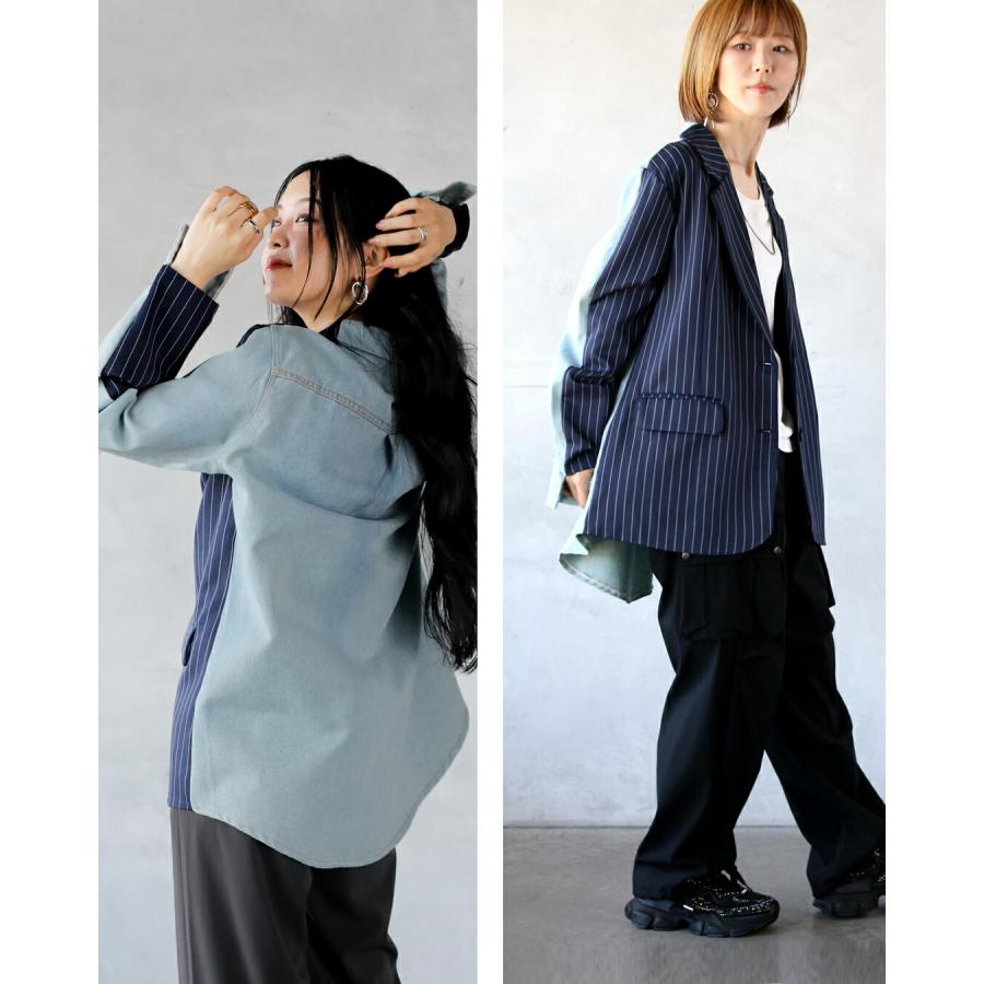 OTONA ジャケット アウター レディース ネイビー ブルー 長袖