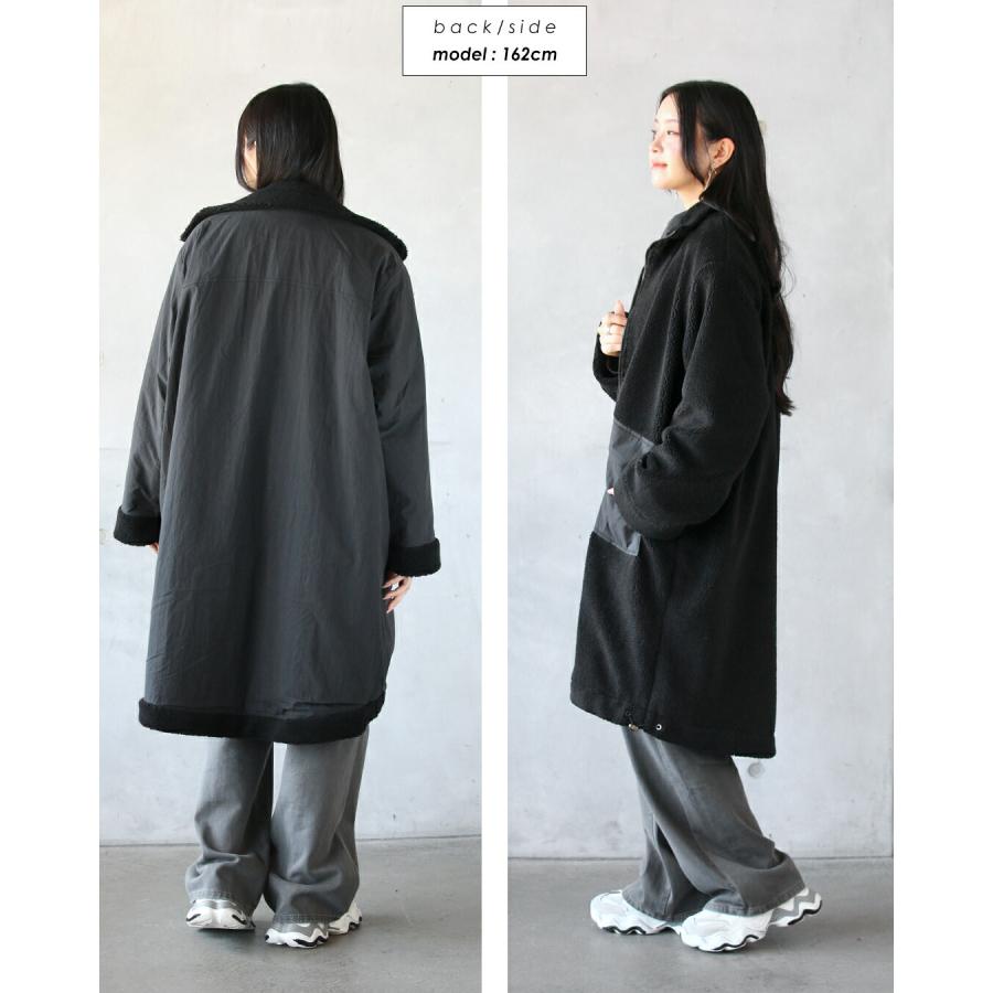 OTONA アウター コート レディース ブラック ロング丈 防寒 軽い