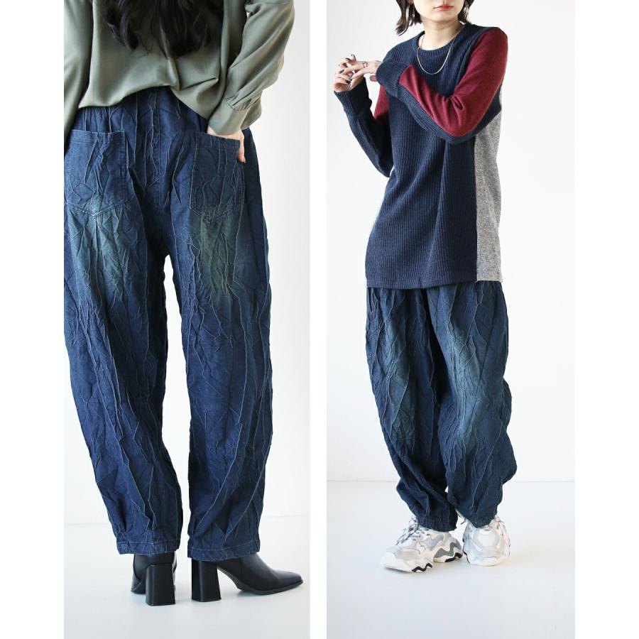 E2948-73◾️バーバリーブルーレーベル　リネンコットン　デニムホットパンツ コットンリネンデニムイージーパンツ【BB51-304】 | BLANC basque