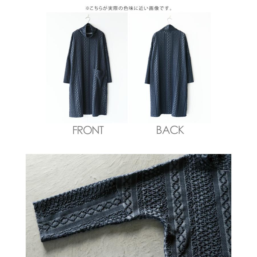 otonaオリジナル チュニック ワンピース トップス レディース ネイビー 長袖 個性的 大人が楽しめるチュニックワンピース OTONA 40代 50代 60代 | OTONA | 15