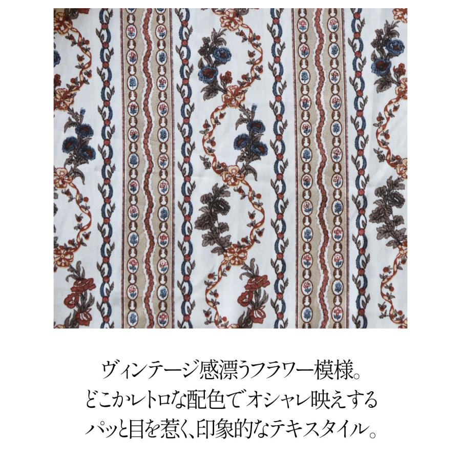 OTONA ワンピース 着るだけで上品な佇まいにヴィンテージフラワー柄