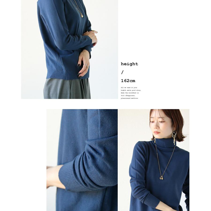 OTONA トップス ニット タートルネック 首元まで品よく包む 大人の余裕 