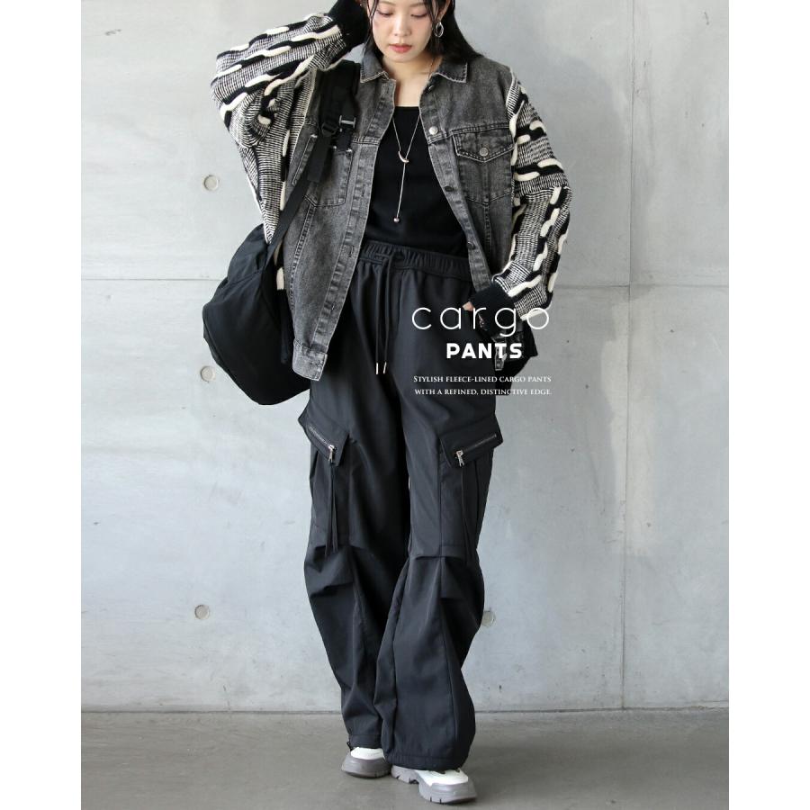 裏起毛 カーゴパンツ 裏ボア インナーパンツを穿かなくていい真冬でも頼れる“超暖カーゴ”パンツ ブラック 秋冬 OTONA 40代 50代 60代 | OTONA | 02