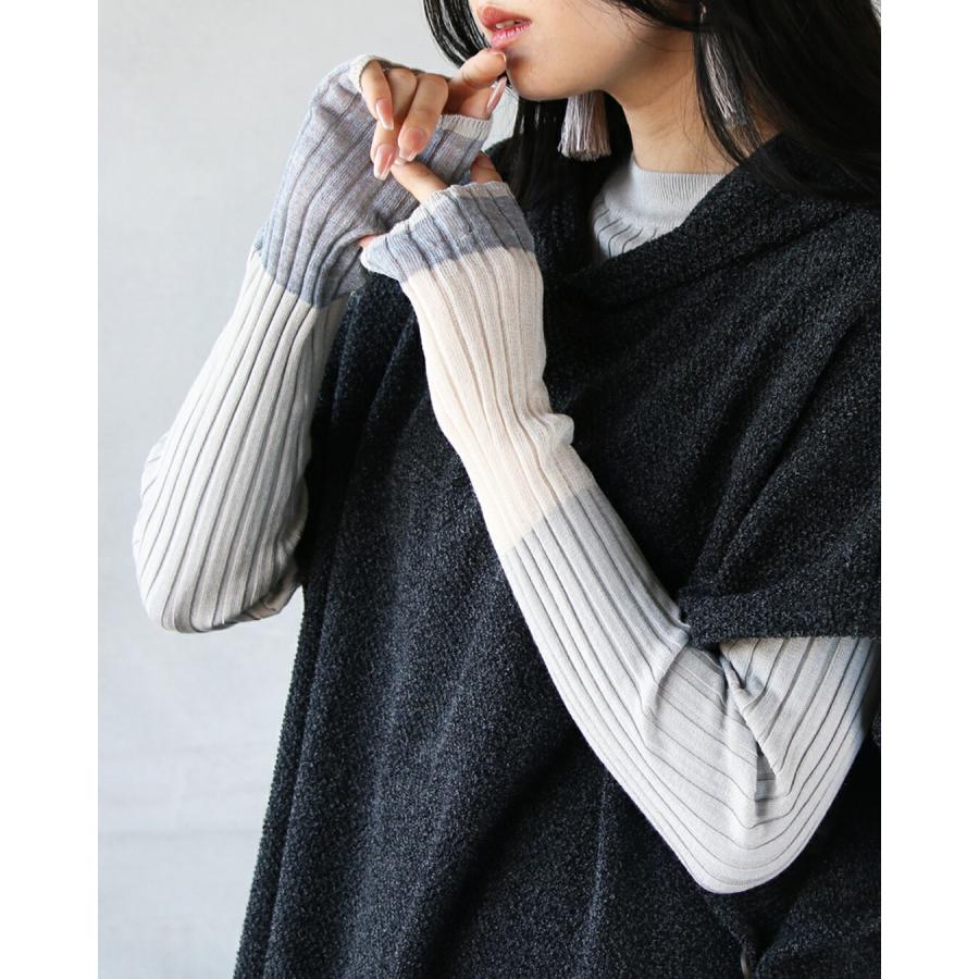 OTONA コーデセット トップス ジャンパースカート グレー Vネック