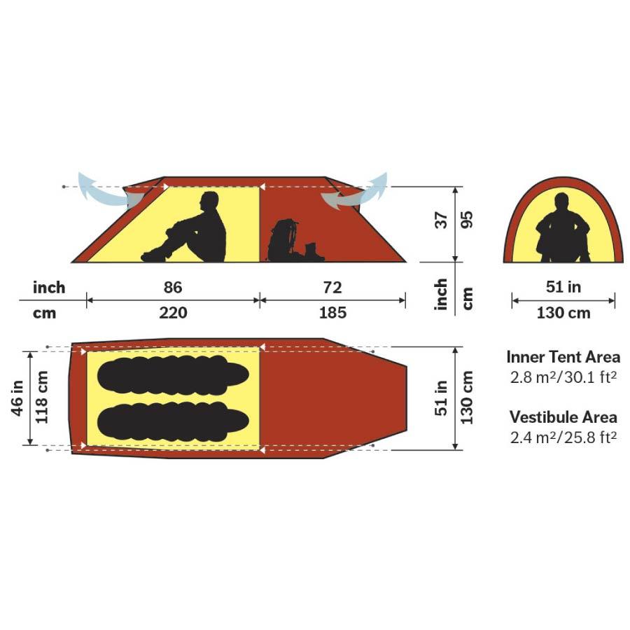 HILLEBERG ナマッジ 2 GT Sand 12770015116002 ヒルバーグ
