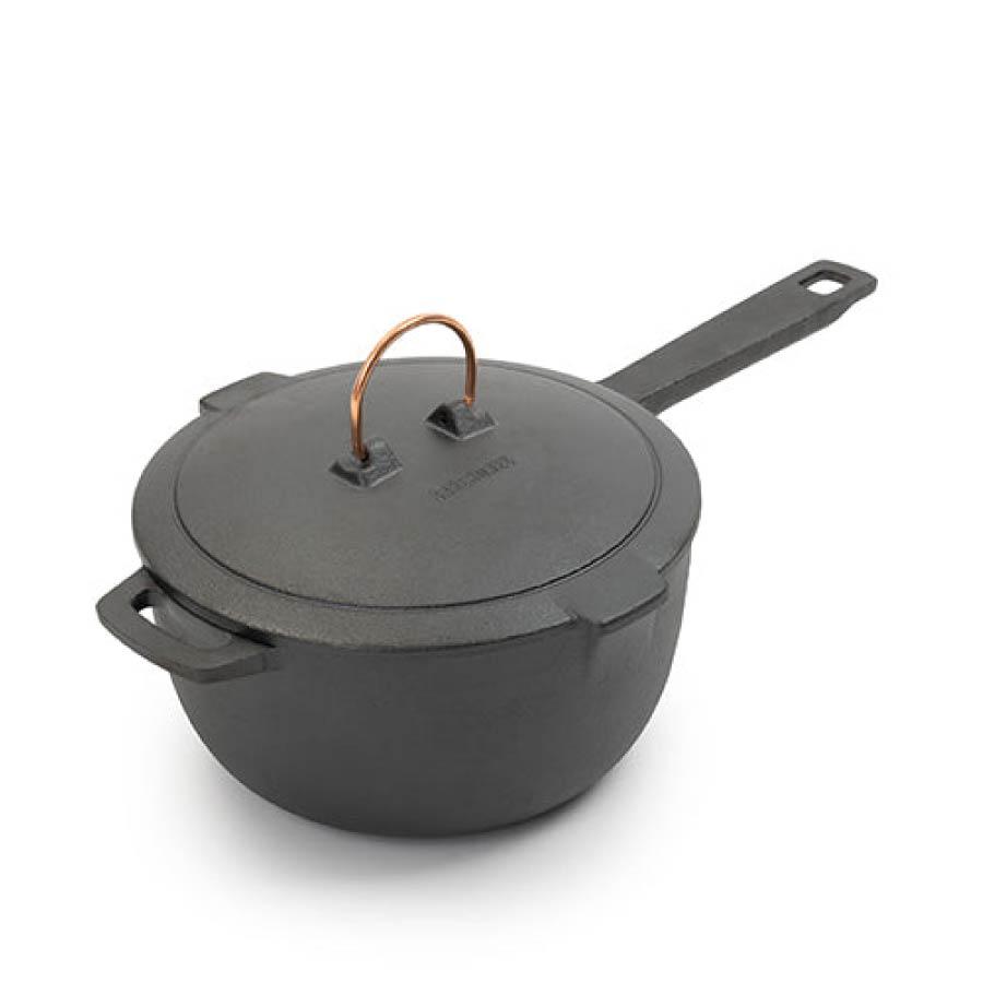 ベアボーンズ リビング  エナメルライン キャストアイアンソースパン   ヴィンテージホワイト BAREBONES（ベアボーンズ） Barebones Living エナメルライン キャスト