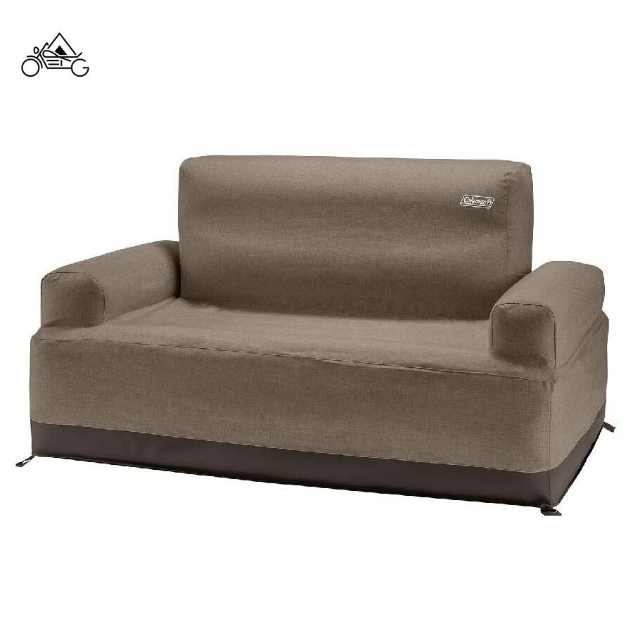 新品未使用‼︎ コールマン　エアカウチ（グレージュ）ダブル 新品☑️未使用☑️】コールマン エアカウチダブル(グレージュ)