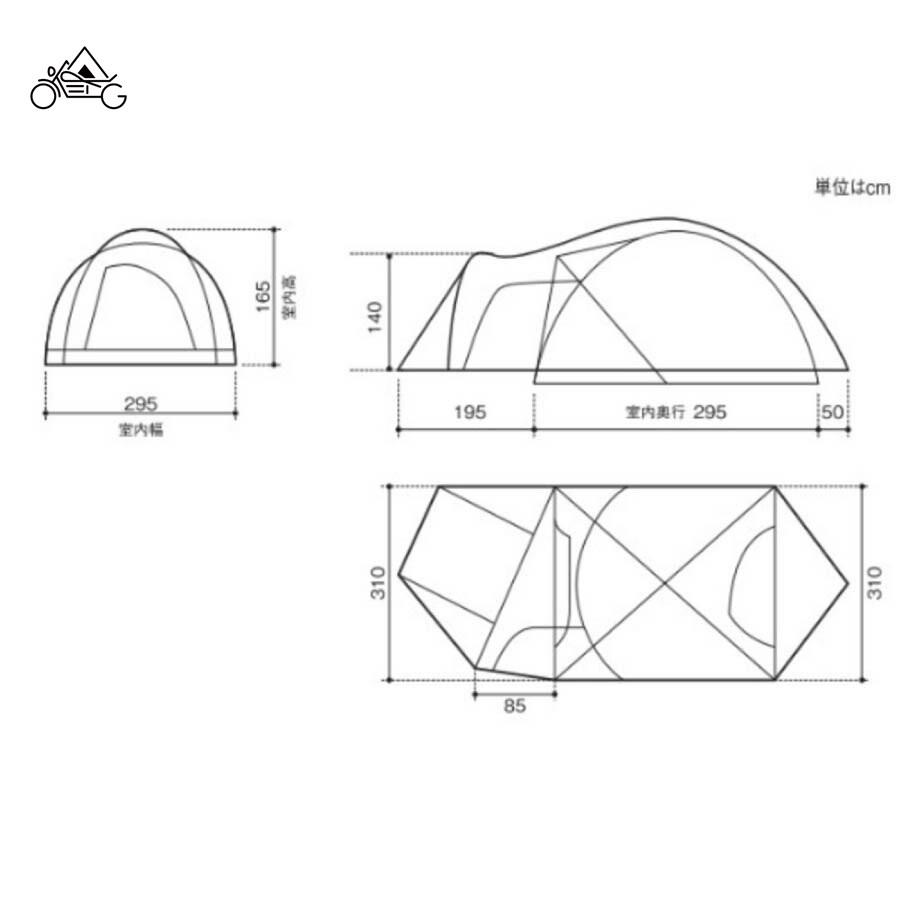 snow peak アメニティードームL SDE-003RD スノーピーク【セール価格品は返品・交換不可】｜otonagarage｜03