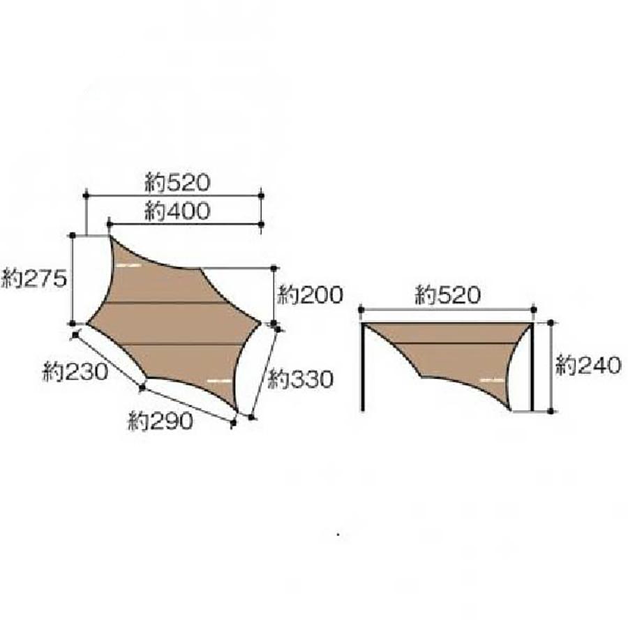 Uniflame RevoタープM　ユニフレーム ユニフレーム(UNIFLAME) REVOタープII 681800｜アウトドア用品