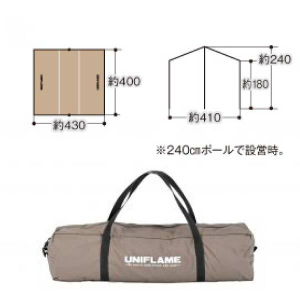 UNIFLAME REVOスクエアタープ 4x4 TC/TAN 682333 ユニフレーム