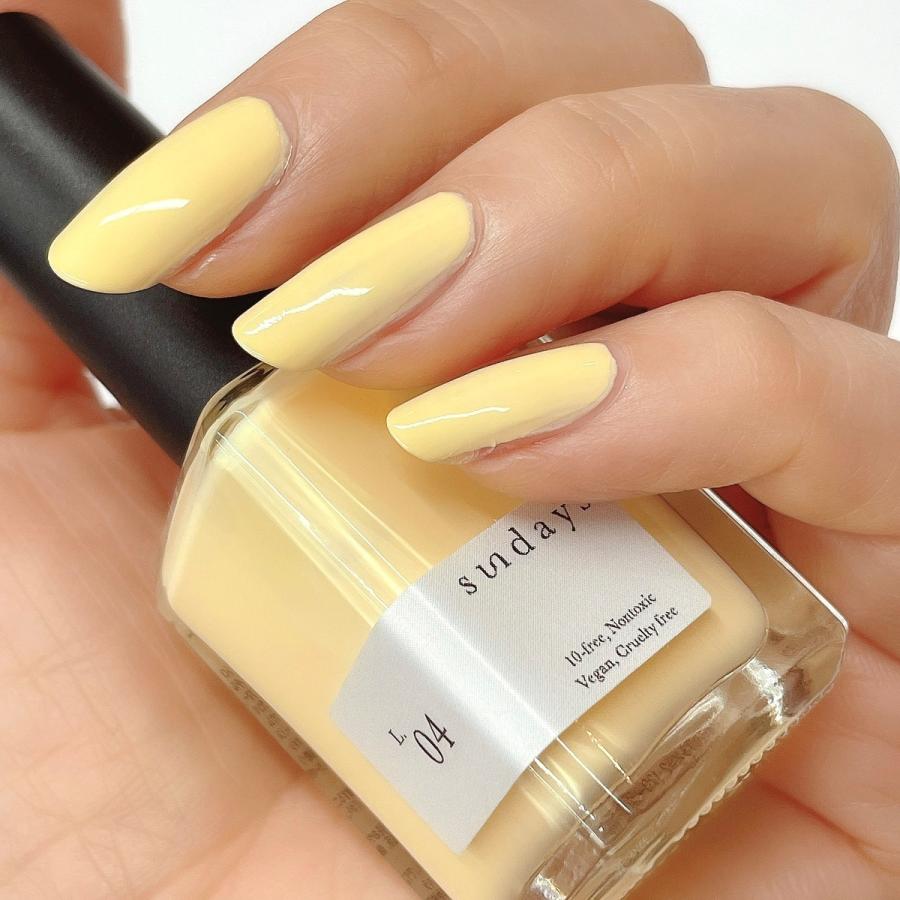 Sundays サンデイズ ネイルカラー L 04 イエロー 14ml マニキュア N Y 直輸入 10free セルフネイル きれい 春ネイル 春カラー 黄色 Sunday L04 マニキュア通販 大人ネイル 通販 Yahoo ショッピング
