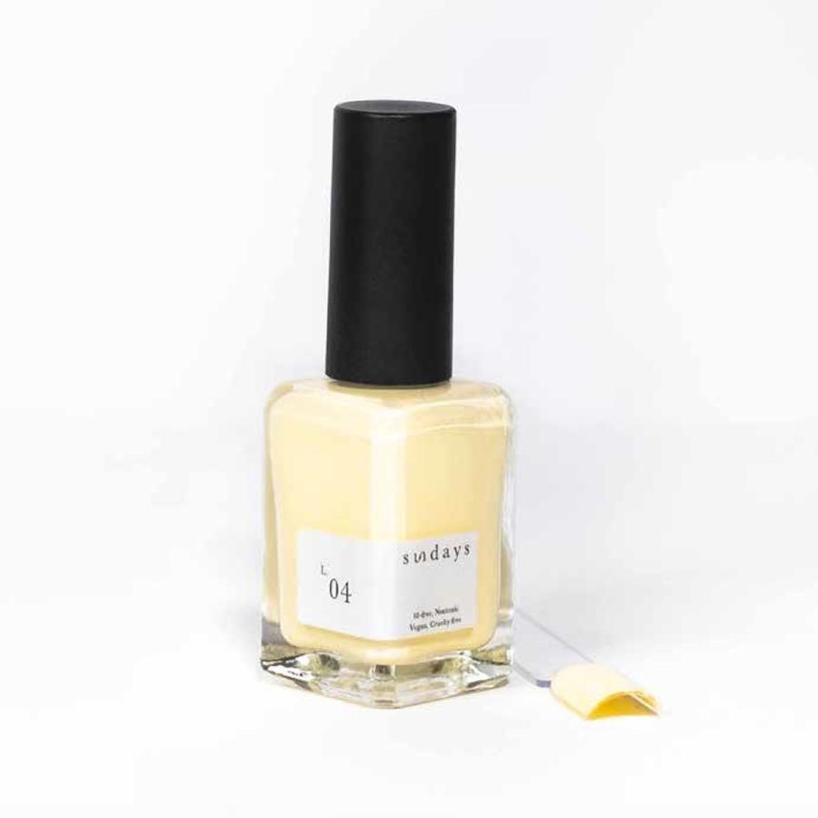 Sundays サンデイズ ネイルカラー L 04 イエロー 14ml マニキュア N Y 直輸入 10free セルフネイル きれい 春ネイル 春カラー 黄色 Sunday L04 マニキュア通販 大人ネイル 通販 Yahoo ショッピング