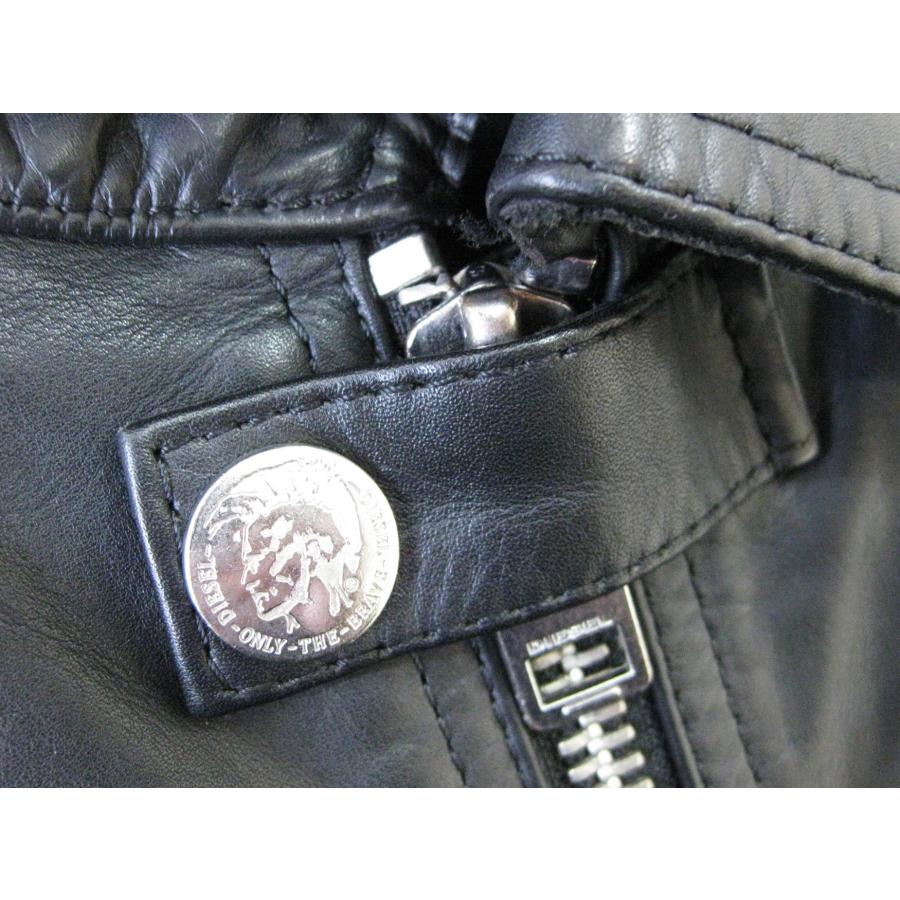 売り尽くし！ DIESEL ディーゼル 一枚仕立て レザー ライダース