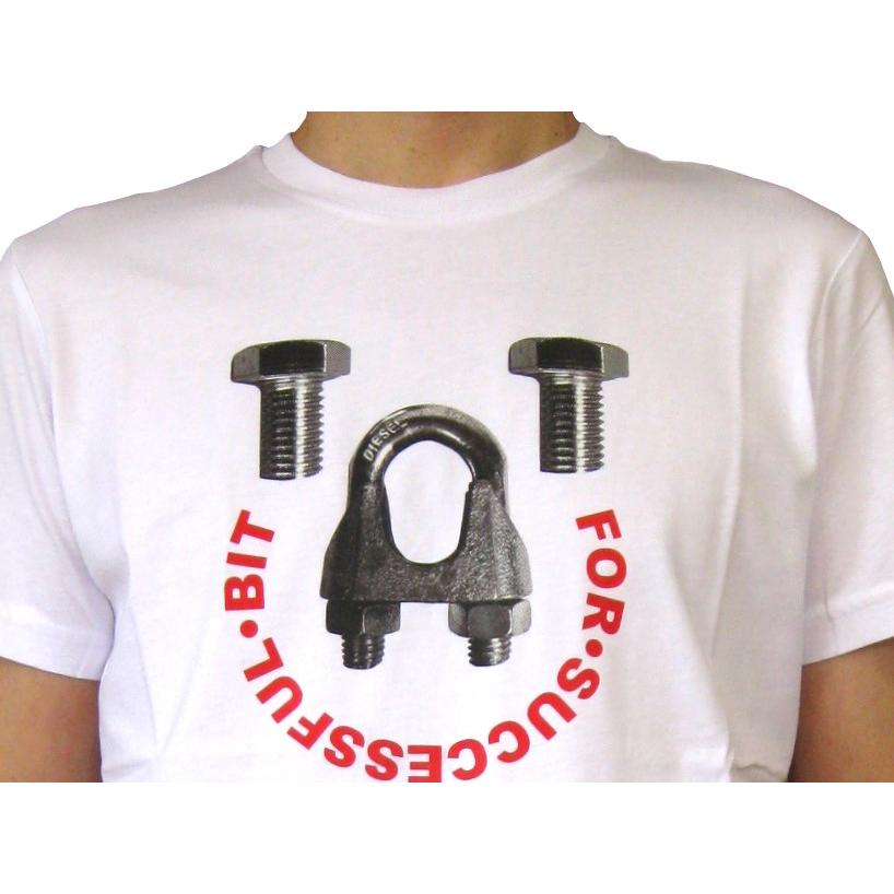 【ポスト投函配送】DIESEL ディーゼル ユニセックス ハードウエア プリント 半袖Tシャツ T-DIEGOS-B3 A02796 ユニークなデザインです！｜otonanofudangi｜06