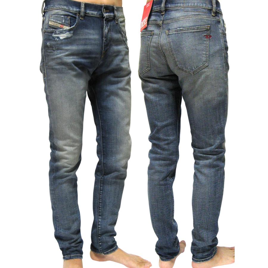 DIESEL（ディーゼル） スリムテーパード ダメージ加工 ストレッチ