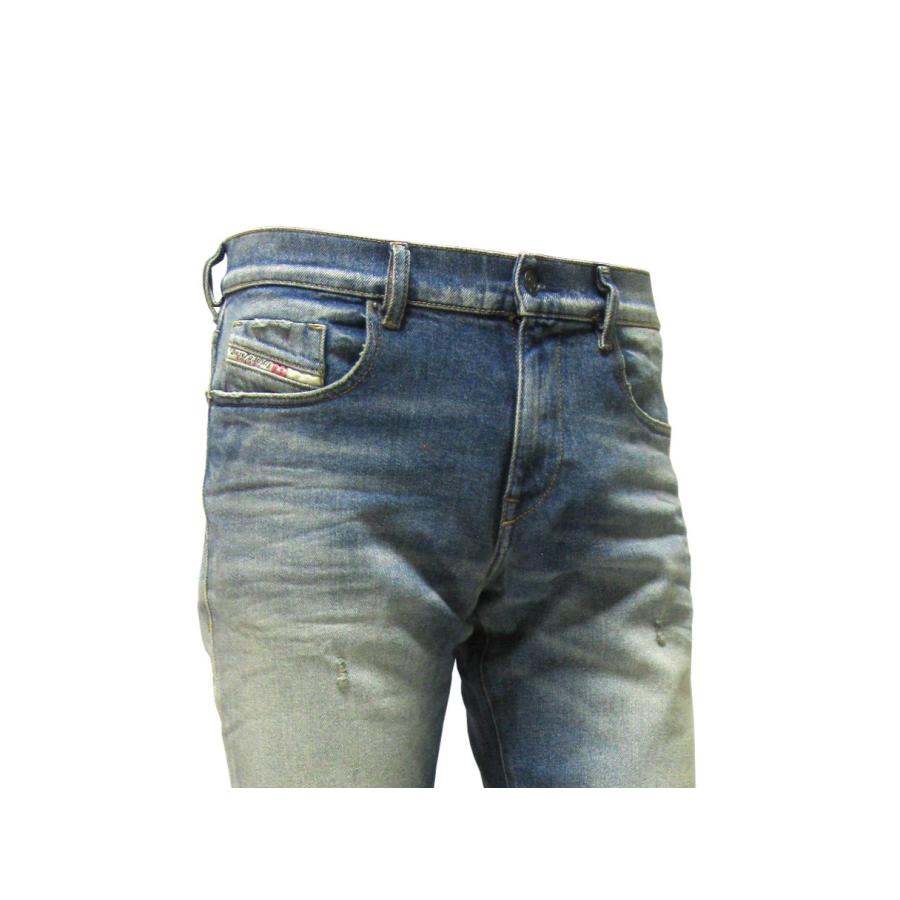 DIESEL ディーゼル スリムストレッチ 控えめでナチュラルなダメージリペア加工 2019 D-STRUKT 09H55 どの体型にも合いやすいスリムジーンズです！_3