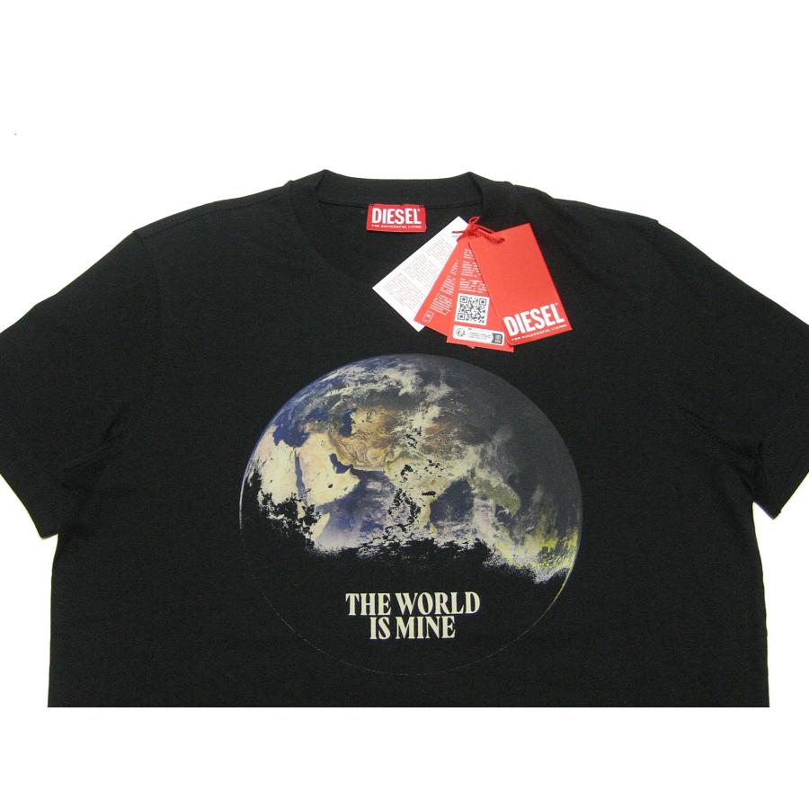 DIESEL ディーゼル S-DEWNY-CMF 地球柄 アース柄 シャツ DIESEL（ディーゼル） ユニセックス スリムフィット アースプリント