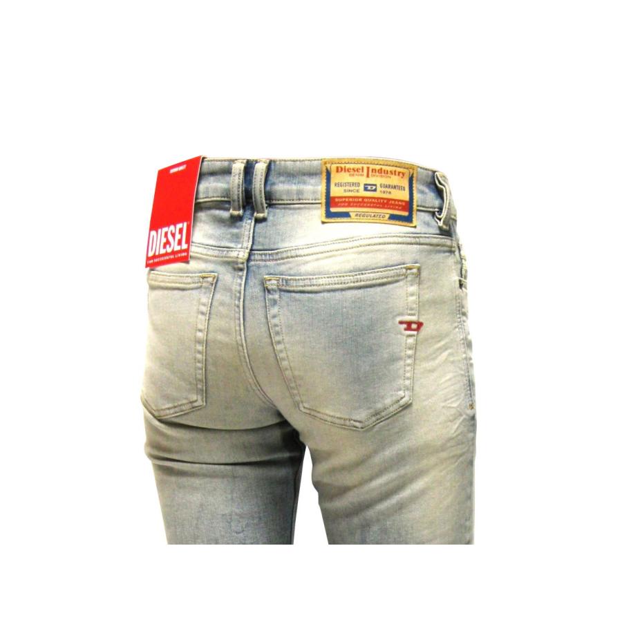 DISEL スキニージーンズ DIESEL (ディーゼル) ジップフライ スキニージーンズ SLANDY-HIGH