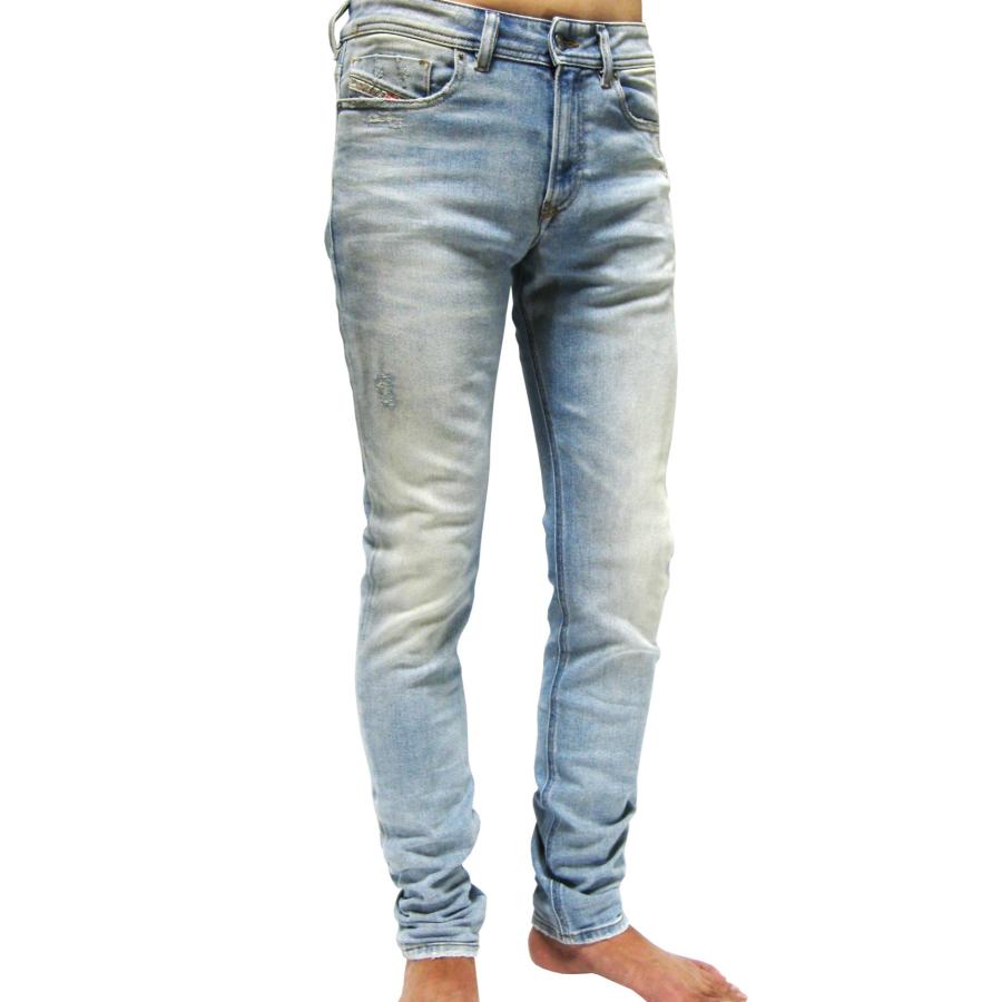 DIESEL（ディーゼル） スリムスキニー ストレッチ ダメージリペア&薄汚 