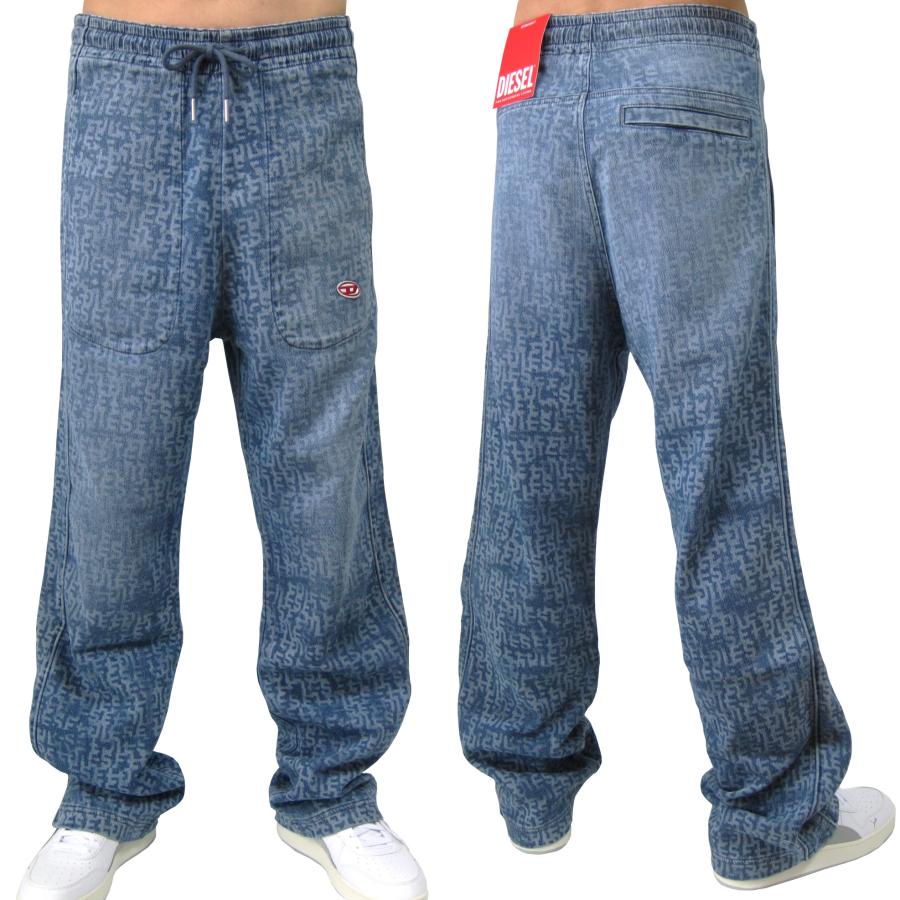DIESEL JoggJeans トラックデニム ワイドストレート モノグラム DIESEL JoggJeans トラックデニム ワイドストレート モノグラム