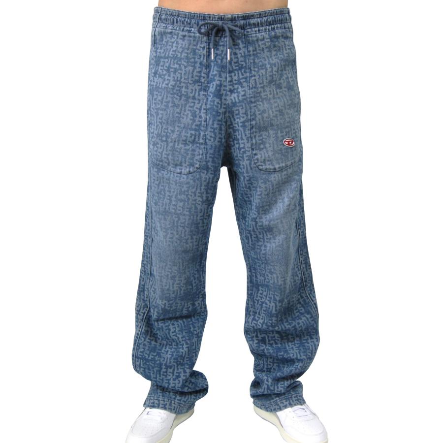 DIESEL JoggJeans トラックデニム ワイドストレート モノグラム DIESEL JoggJeans トラックデニム ワイドストレート モノグラム