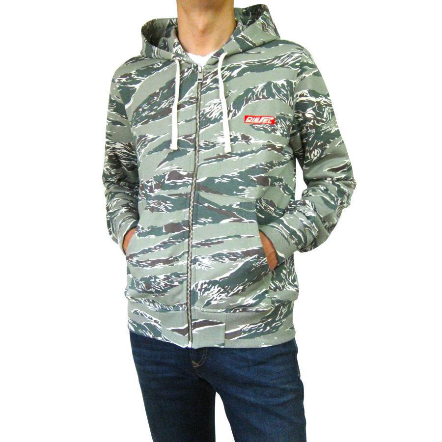 DIESEL ディーゼル ゼブラ模様 カモフラ柄 フルジップ ユニ DIESEL ディーゼル ゼブラ模様 カモフラ柄 フルジップ ユニ