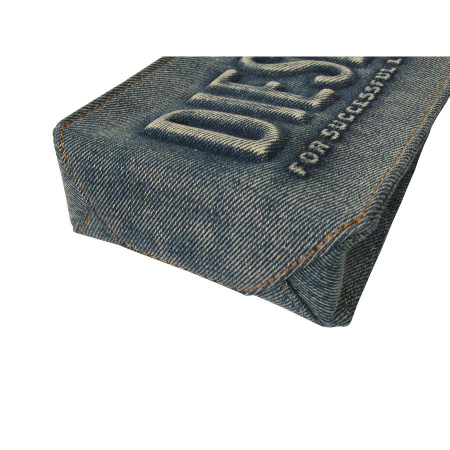 DIESEL ディーゼル エンボスロゴ デニム ミニトートバッグ DIESEL ディーゼル エンボスロゴ デニム ミニトートバッグ