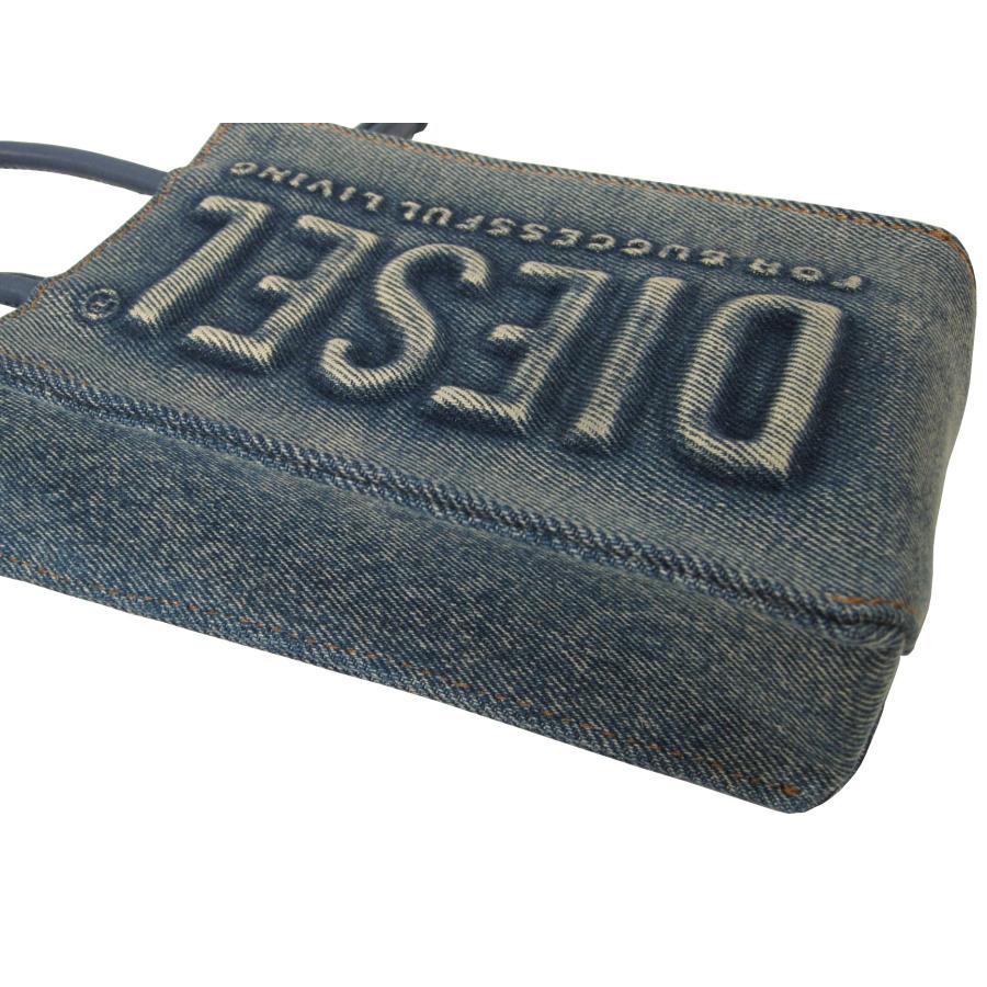 DIESEL ディーゼル エンボスロゴ デニム ミニトートバッグ DIESEL ディーゼル エンボスロゴ デニム ミニトートバッグ