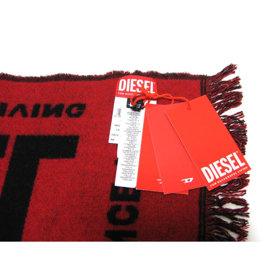 DIESEL（ディーゼル） ビッグロゴ イタリア製 ウールマフラー S-BISC