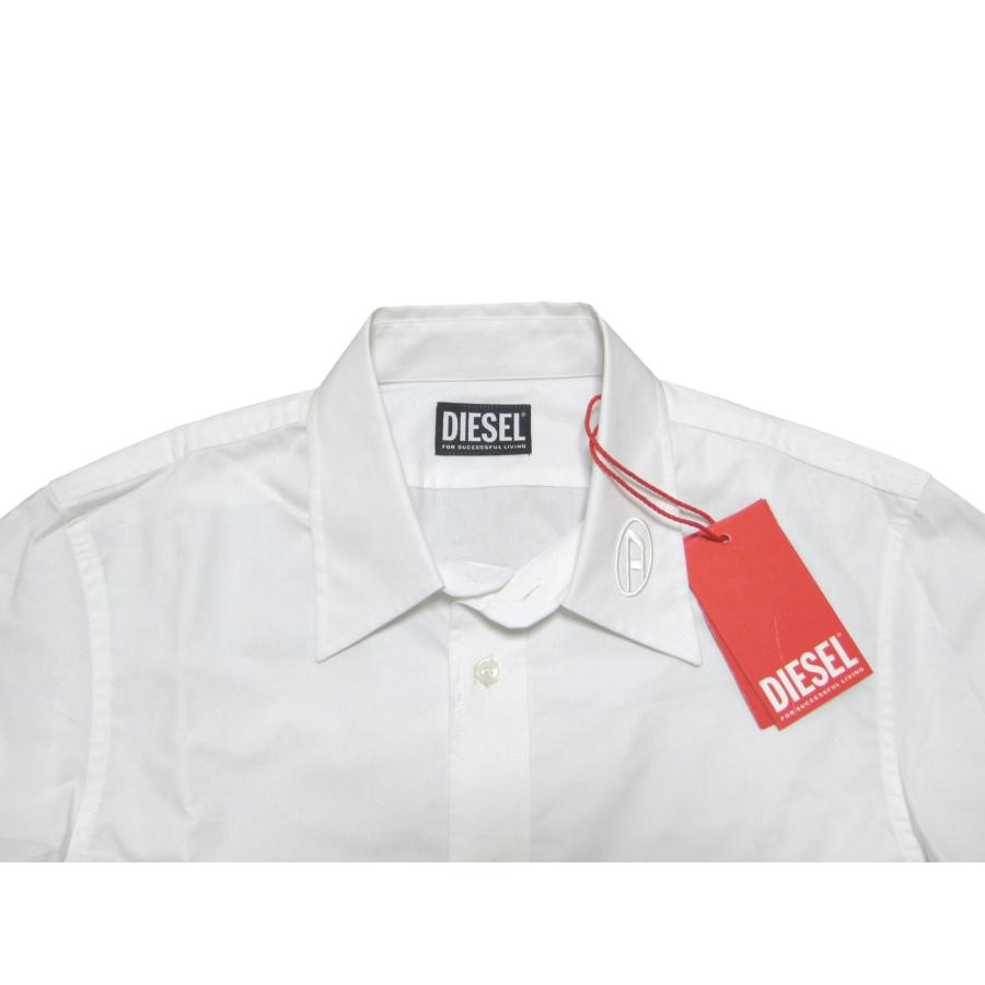 DIESEL（ディーゼル） オーバルDロゴ ポプリンコットン ドレスシャツ