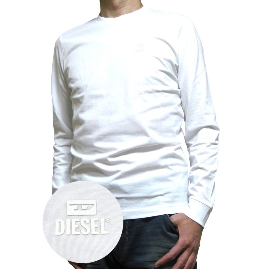 DIESEL（ディーゼル） ワンポイントロゴ スリムフィット 長袖Tシャツ