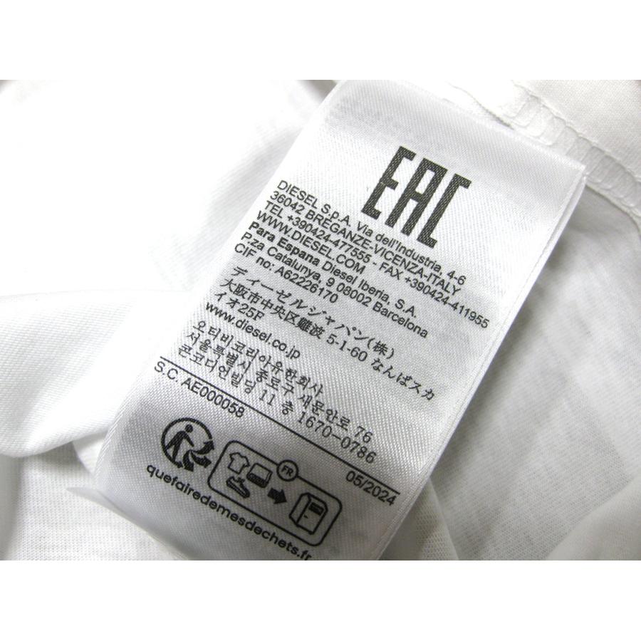 DIESEL（ディーゼル） ワンポイントロゴ スリムフィット 長袖Tシャツ