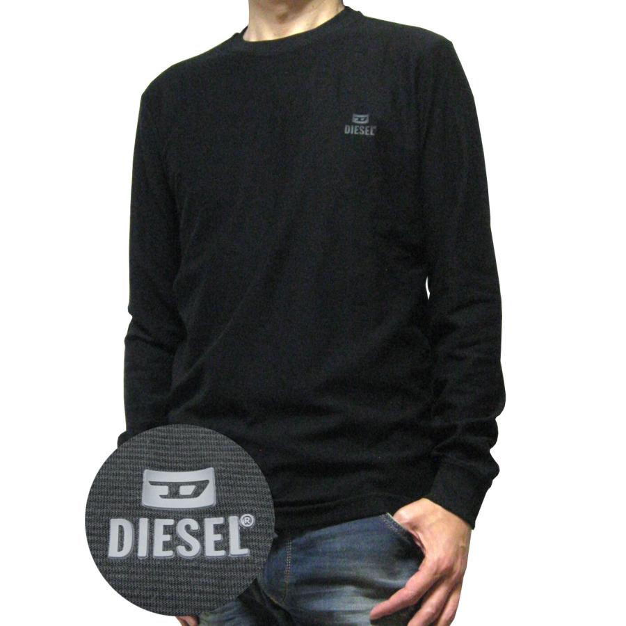 DIESEL（ディーゼル） ワンポイントロゴ スリムフィット 長袖Tシャツ