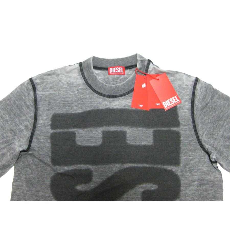 DIESEL（ディーゼル） フロントビッグロゴ カバーステッチ 長袖T