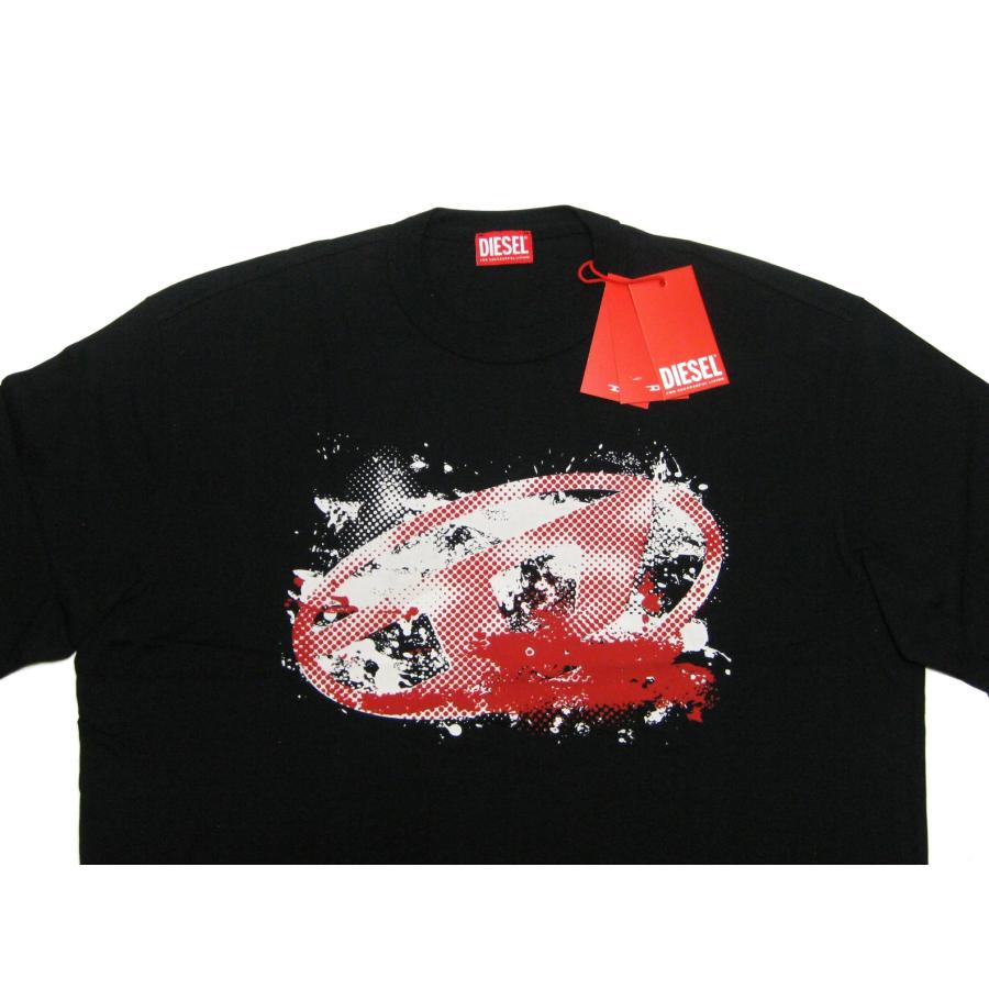 DIESEL グラフィックプリント Tシャツ 半袖　S DIESEL（ディーゼル） グラフィック オーバル「D」プリント 半袖T